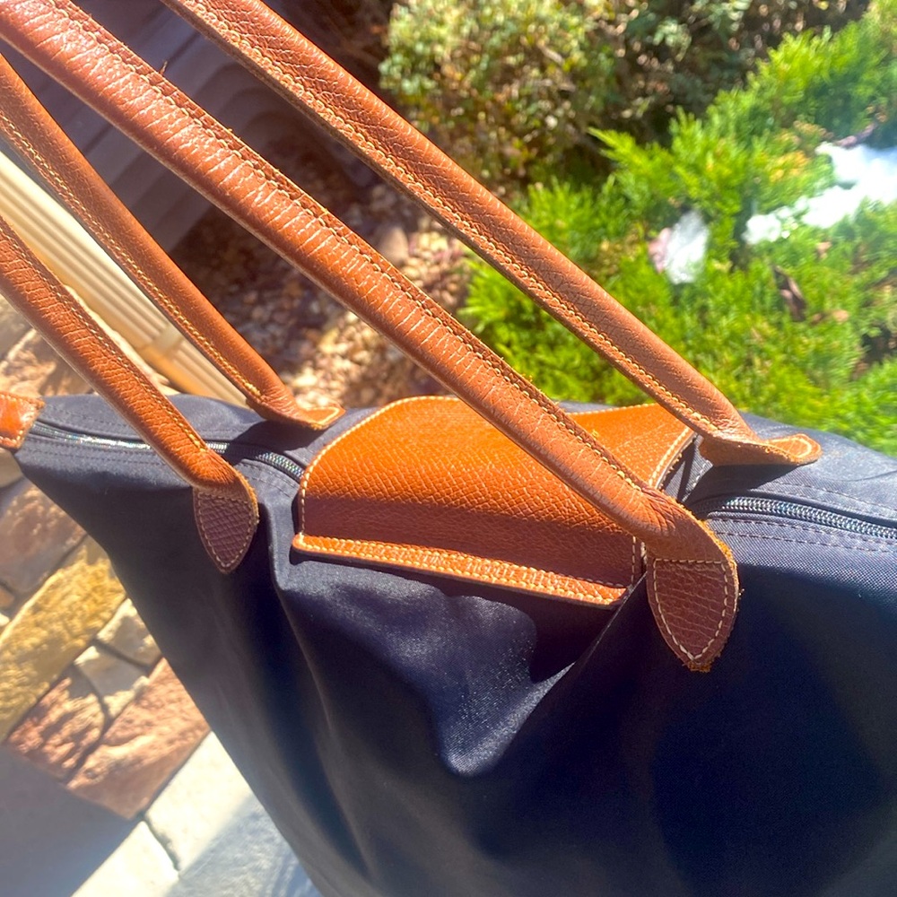 Longchamp 'Medium 'Le Pliage' Tote Shoulder Bag, Black - Picture 7 of 16